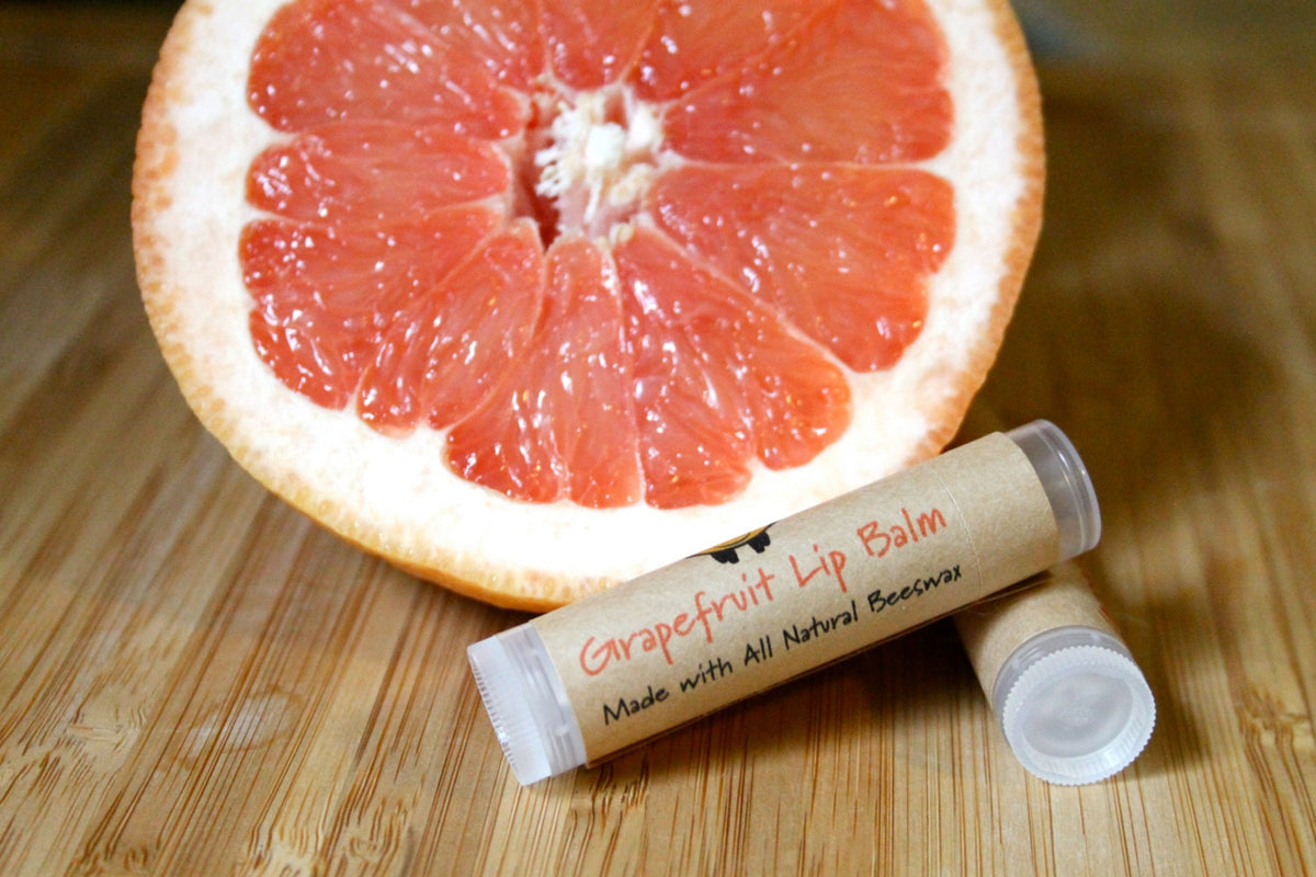 Grapefruit Beeswax Lip Balm Tube The Bees' Waxy Knees