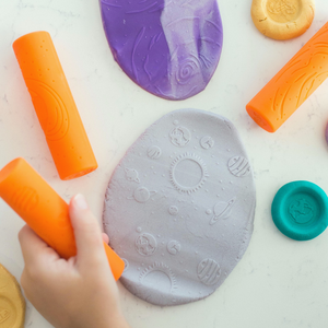 Valia Co. Textured Playdough Roller Stamps - Space Theme