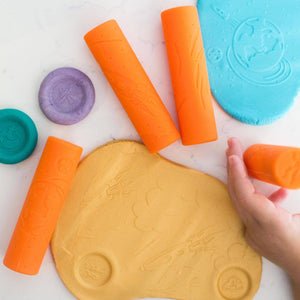 Valia Co. Textured Playdough Roller Stamps - Space Theme