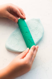 Valia Co. Textured Playdough Roller Stamp Set Pond Life Toy