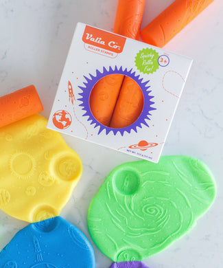 Valia Co. Textured Playdough Roller Stamps - Space Theme