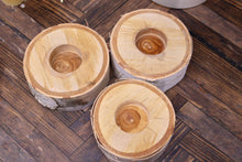Load image into Gallery viewer, White Birch Tea Light Holder