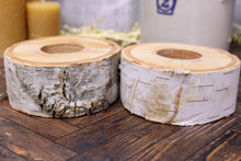 Load image into Gallery viewer, White Birch Tea Light Holder