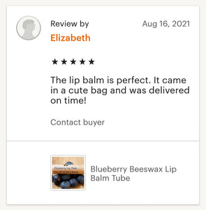 Blueberry Beeswax Lip Balm Tube