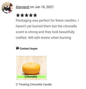 2" Floating Citronella Candle