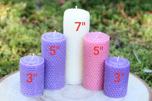 Load image into Gallery viewer, Embossed Pillar Advent Candles