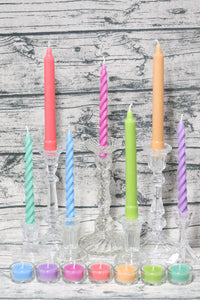 SPRING - 8" Beeswax Taper Candles