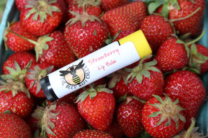 Strawberry Beeswax Lip Balm Tube