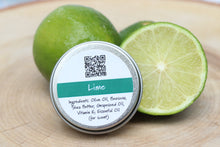 Load image into Gallery viewer, Lime Beeswax Lip Balm Tin