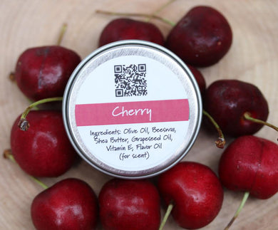 Cherry Beeswax Lip Balm Tin