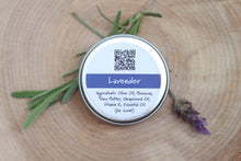 Load image into Gallery viewer, Lavender Beeswax Lip Balm Tin