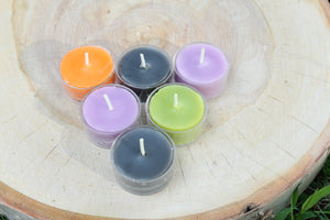 Halloween Beeswax Tea Lights (6) - MIX AND MATCH!