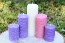 Load image into Gallery viewer, Embossed Pillar Advent Candles
