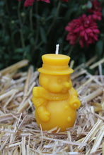 Load image into Gallery viewer, Snowman Beeswax Candle