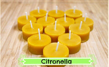 Load image into Gallery viewer, Naked Citronella Beeswax Tea Lights (1 Dozen)