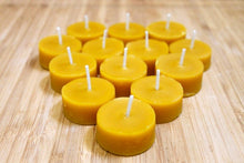 Load image into Gallery viewer, SPRING - Naked Beeswax Tea Lights (1 Dozen)