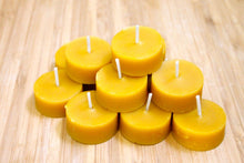 Load image into Gallery viewer, Naked Beeswax Tea Lights (1 Dozen)