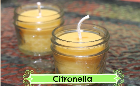 Citronella Beeswax Mason Jar Candle