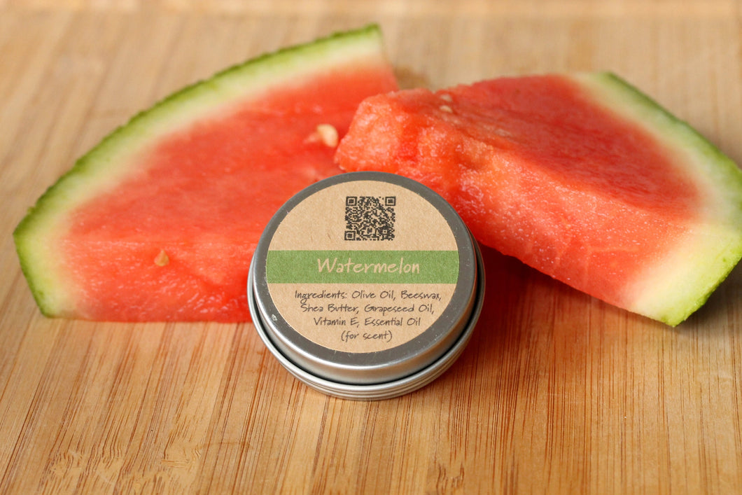 Watermelon Beeswax Lip Balm Tin
