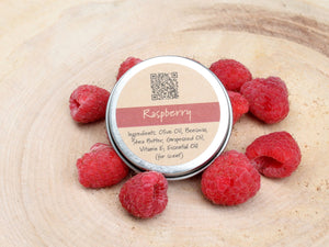 Raspberry Beeswax Lip Balm Tin