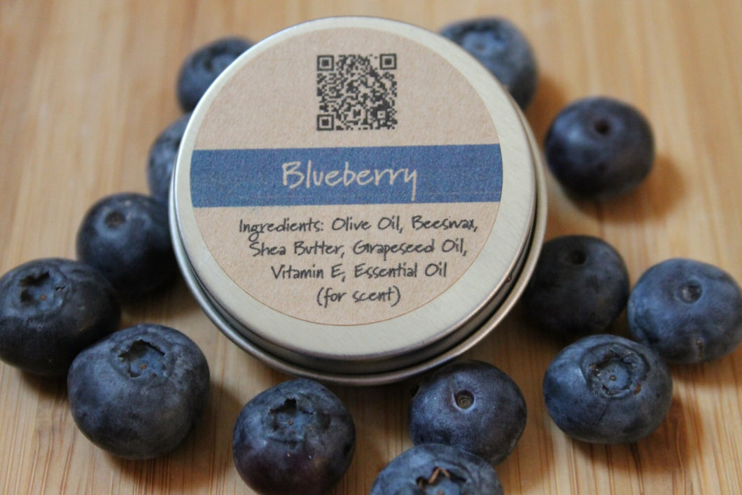 Blueberry Beeswax Lip Balm Tin