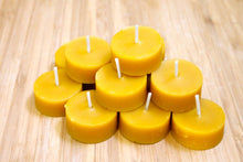 Load image into Gallery viewer, Naked Citronella Beeswax Tea Lights (1 Dozen)